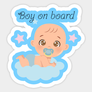 Boy on board Sticker